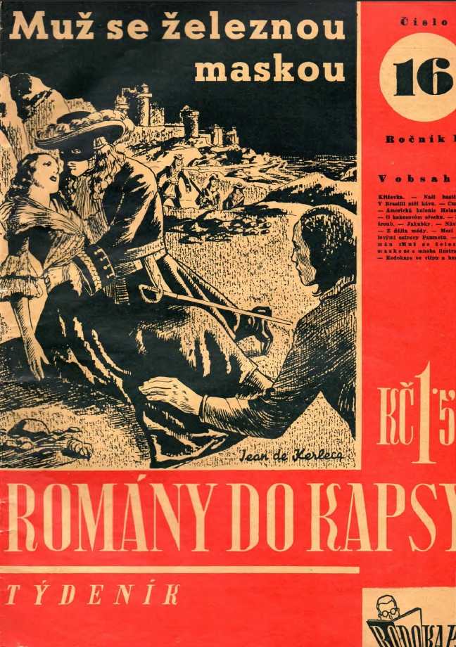 Popis: RODOKAPS_1.rocnik_(1935)_cislo_016_MUZ_SE_ZELEZNOU_MASKOU